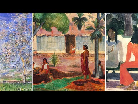 Fine Art TV — Silent Art Gallery · May 13 Morning | Gauguin · The Large Tree & others