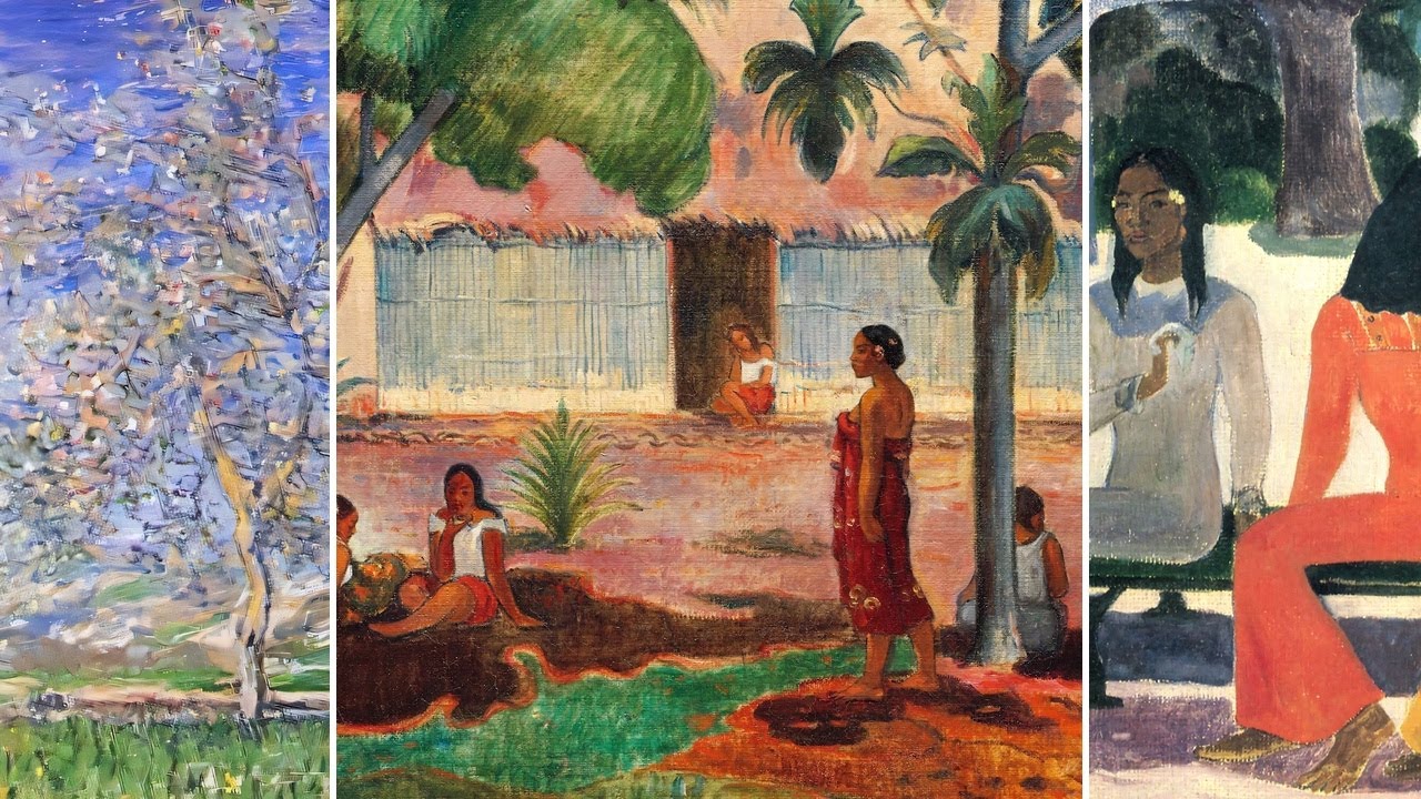 Fine Art TV — Silent Art Gallery · May 13 Morning | Gauguin · The Large Tree & others