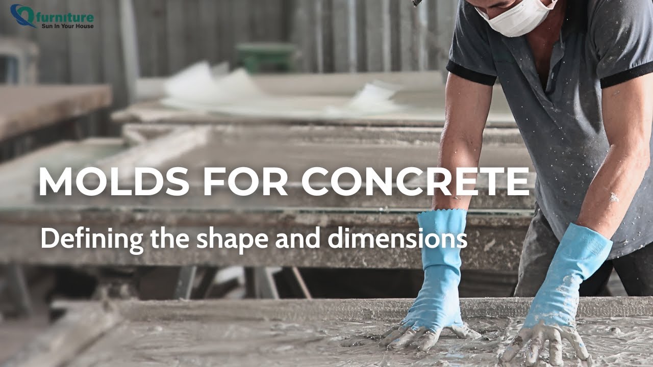 Creating Molds for Concrete Furniture In Vietnam Furniture Factory | Q-Furniture