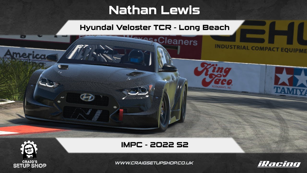 iRacing - 22S2 - Hyundai Veloster TCR - IMPC - Long Beach - NL