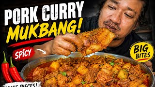 Cooking and eating huge pork belly and rips