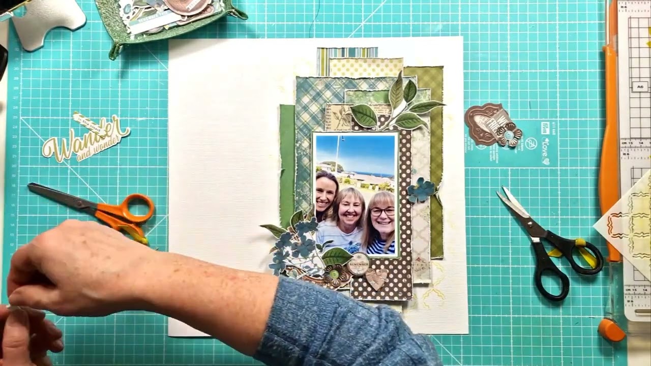 Creative Play Thursday | Holiday Exploration Scrapbook Layout by Kirei