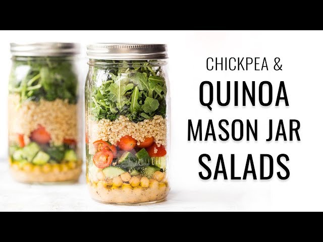 Chickpea & Quinoa Mason Jar Salad - Simply Quinoa