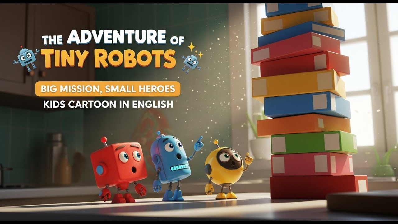 "The Adventure of Tiny Robots 🤖✨ | Big Mission, Small Heroes | FuntoonKids Einglish Cortoon"