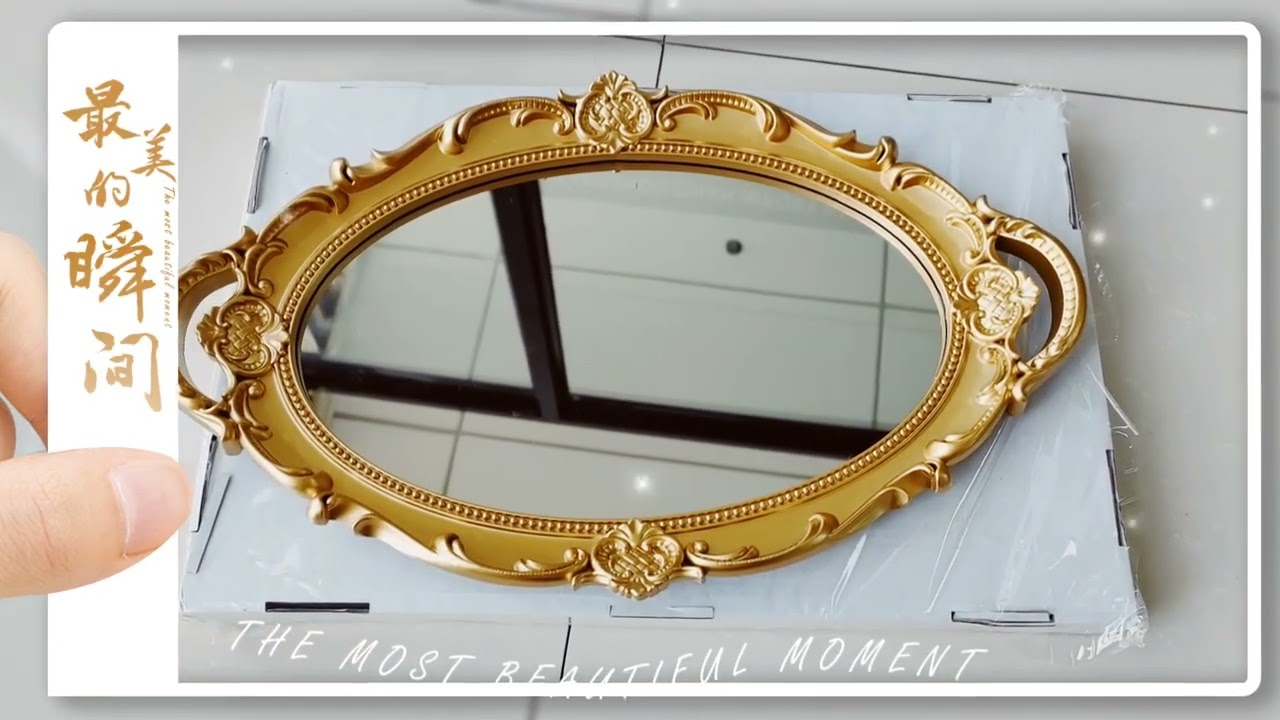 hot sale antique golden mirror tray from ZIHAN MIRROR