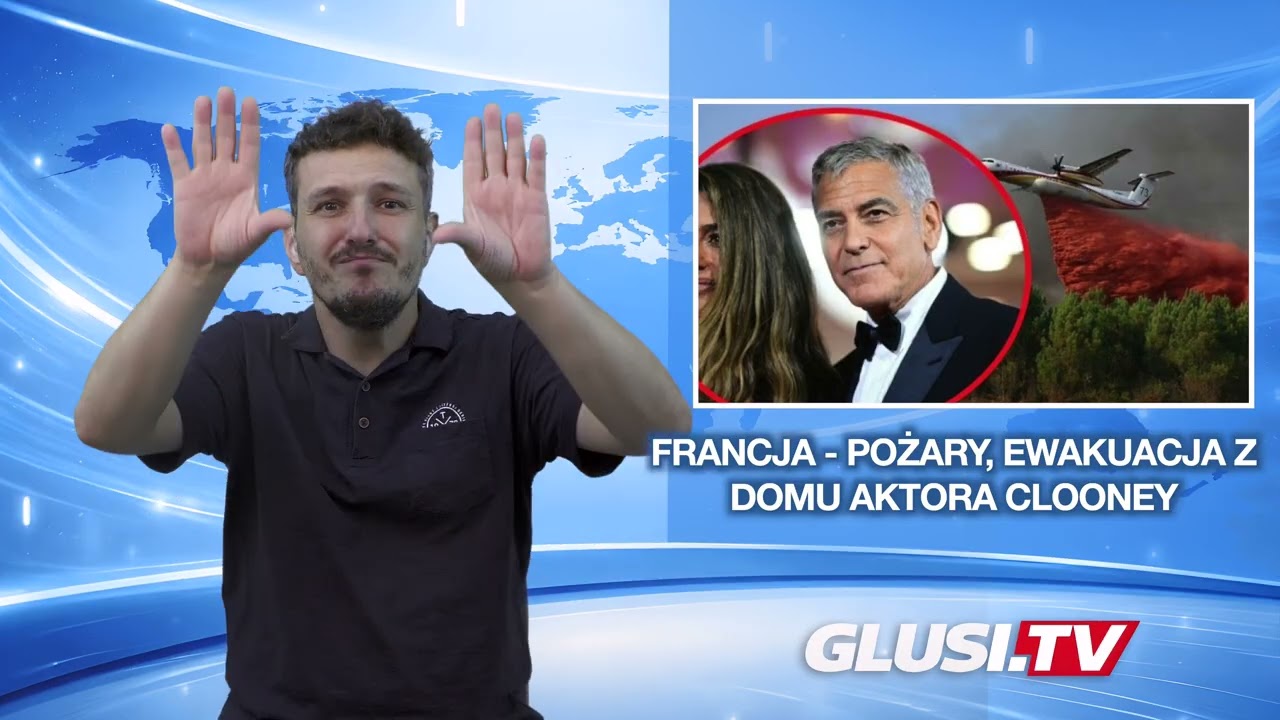 Francja - pożary, ewakuacja z domu aktora Clooney
