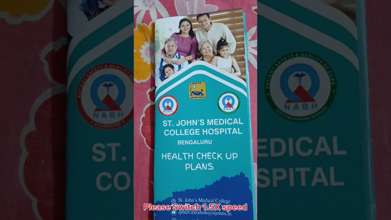 St. John’s Hospital Bangalore 🏥  All Health check Up  Package 📦 