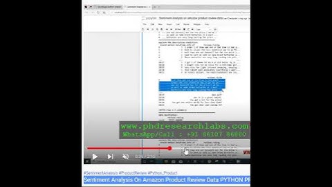 Sentiment Analysis On Amazon Product Review Data PYTHON PROJECT