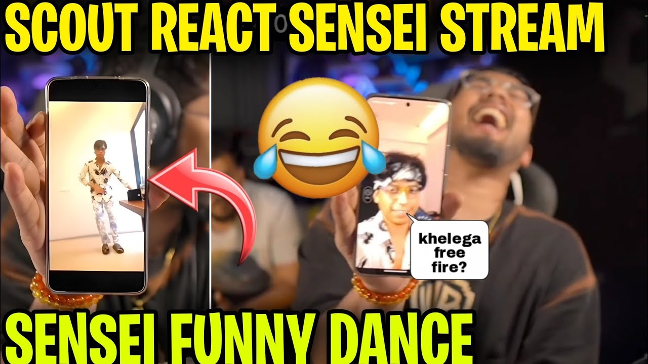Scout React Sensei Stream 🤣 Funny Dance 😂 call sensei ✅