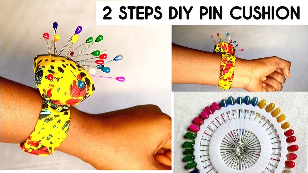 DIY Wrist Pin Cushion Tutorial/Pin Holder/ How to Make a Wrist Pin