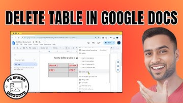 How to Delete a Table in Google Docs