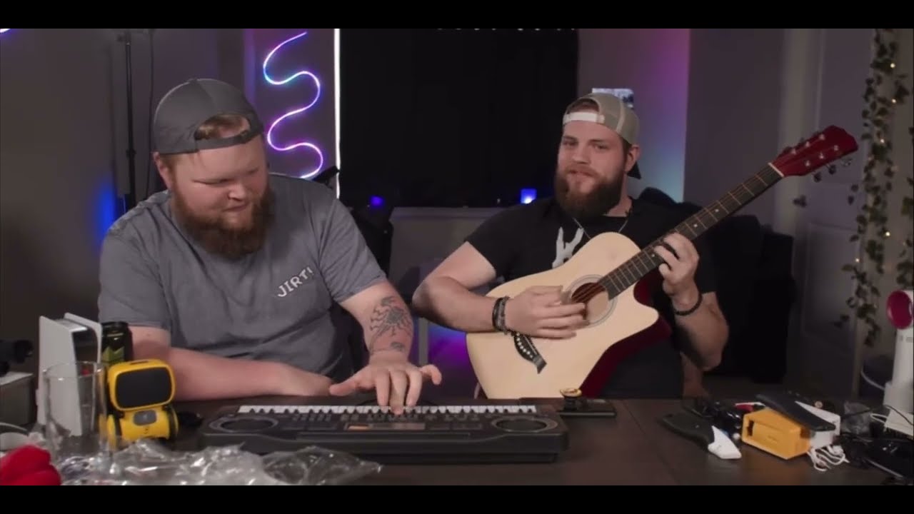 jude microwave society playing everlong by foo fighters on a guitar