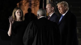 Amy Coney Barrett takes her constitutional oath as a Supreme Court justice