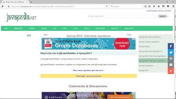 What is the role of @EnableWebMvc in Spring MVC? | javapedia.net