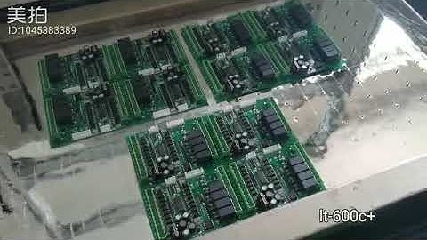 Flux spray preheater + Automatic Dip Soldering Machine  LT-600C+