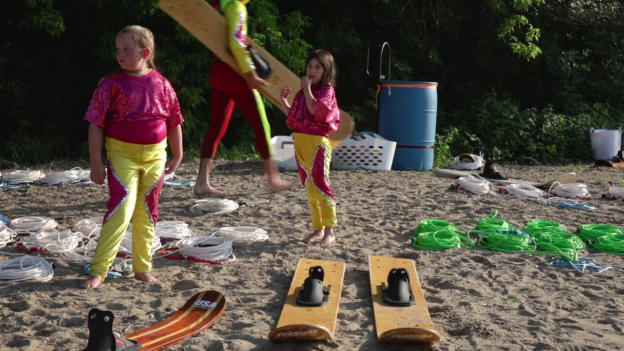 newspaper mockup Silver Lake Ski Club dazzles spectators atop the water