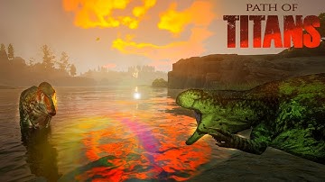 Rex Evolves During Metri Hunt - Path of Titans Gameplay