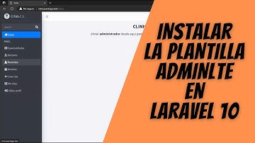 Instalar adminLTE en Laravel 10 2023