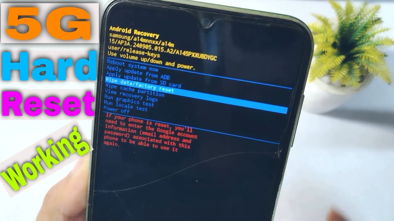 hard reset a 5G Samsung Galaxy device in 2026 | Locked Device 5G models  S21, S22, S23, S24, S25