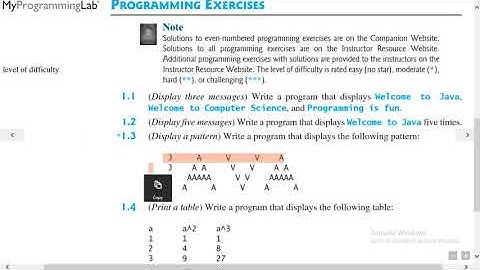 Introduction To Java Programming   Exercise 1 3a