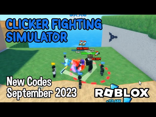 Roblox Clicker Fighting Simulator New Codes September 2023 