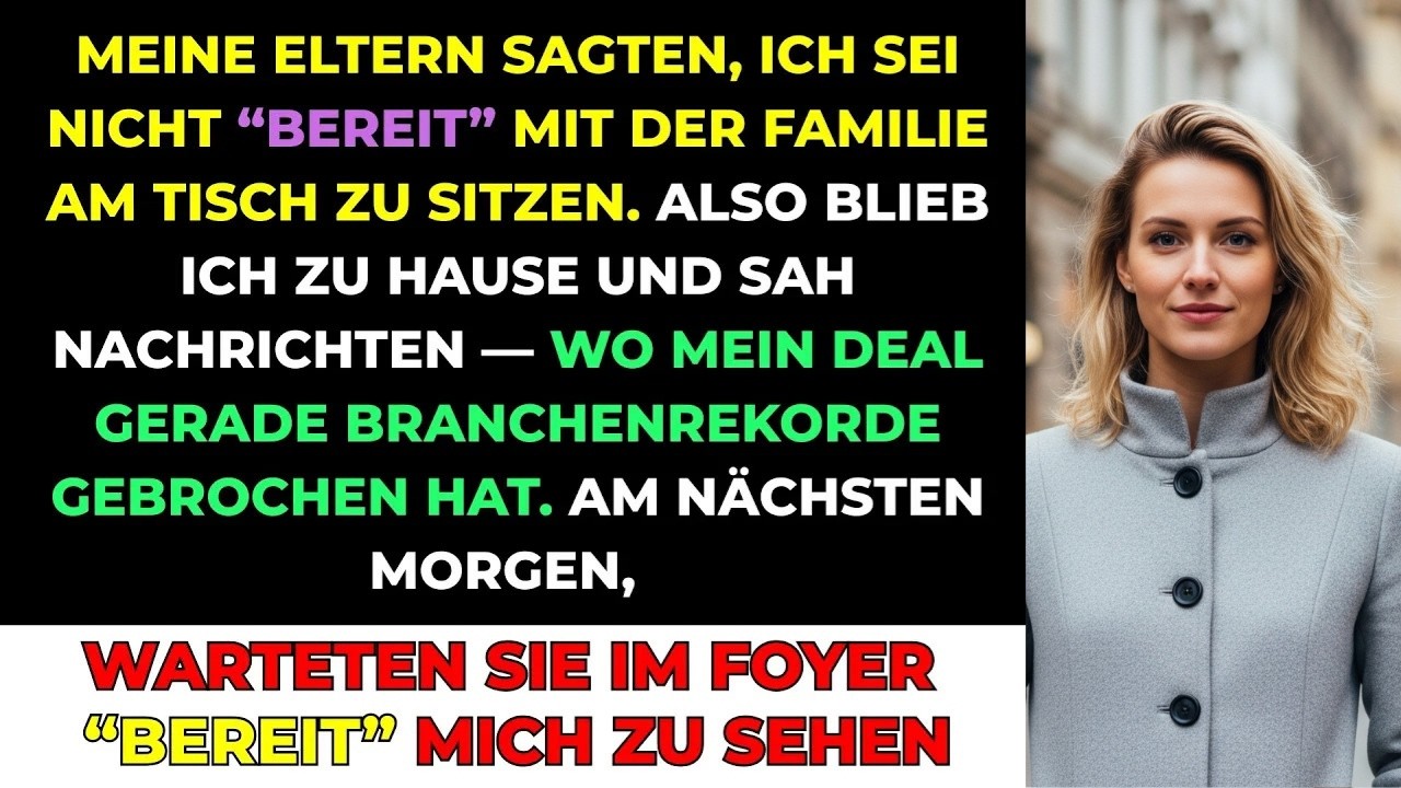 Meine Eltern Sagten, Ich Sei Nicht ‚Bereit‘, Mit Der Familie Zu Essen  Also Blieb Ich Zu Hause U