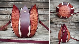 How to Make a Scrap Leather Bag | Lotus Leather Bag