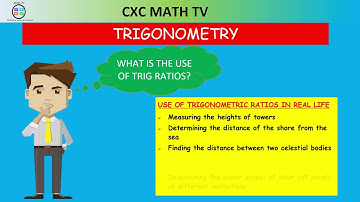 TRIGONOMETRY PART 2|TRIGONOMETRIC RATIOS| CSEC MATHEMATICS