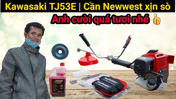 Cắt cỏ Kawasaki TJ53E | cần newwest bắp chuối 2 bạc đạn chống rung | giá tốt cho thời điểm hiện tại