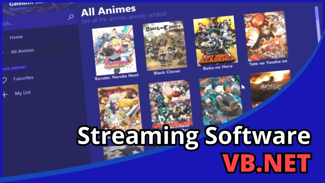 [VB.NET] Streaming Software for (Movies,Animes and Series...) - YouTube