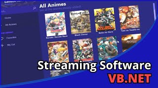 [VB.NET] Streaming Software for (Movies,Animes and Series...) screenshot 1