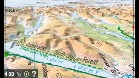 UK Map 3D - A Tour of Scotland