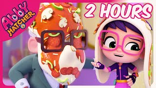 Fuzzliest Dinner Abby Hatcher Pizza Face Adventure Cartoons For Kids