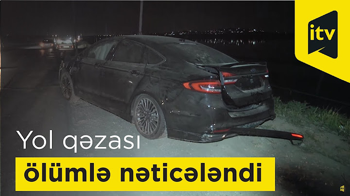Binəqədi yolunda ölümlə nəticələnən yol qəzası baş verib
