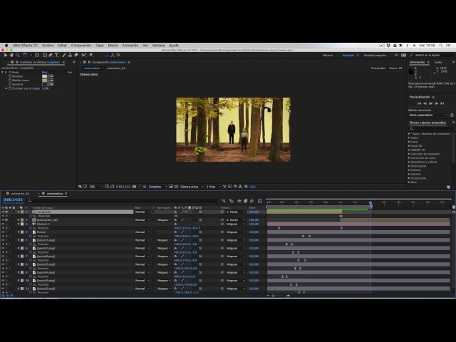 Miniatura: 12 Devolver a la vida imagen estática con After Effects 2017 (Animar cámara para entrar en foto)