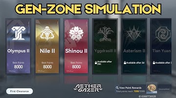 [Aether Gazer] Summertime Spree: Gen-zone Simulation - Shinou II (Max Difficulty)