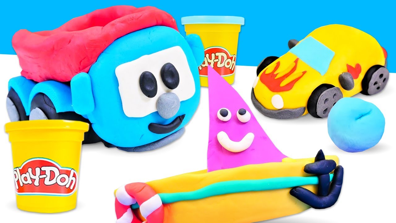 Play Doh Knete Aus Kleidung Entfernen Play Doh Schule - Wir machen Fahrzeuge aus Knete - Kneten für Kinder