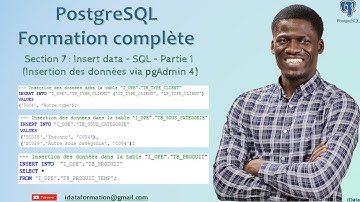 INSERT INTO VALUES/INSERT INTO with SELECT statement(Insertion des données -pgAdmin 4)-PostgreSQL #8