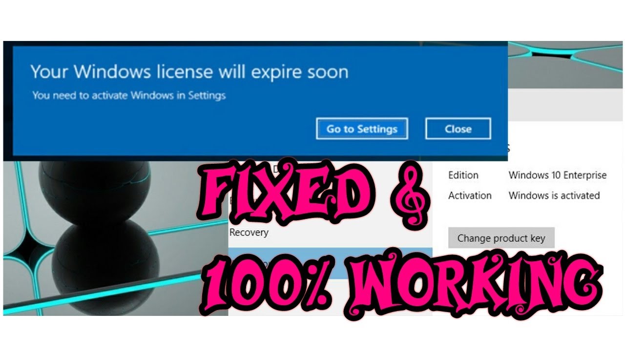 Your Windows License Will Expire Soon Quick Fix 100 Working