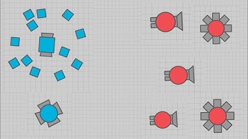 Diep.io Gunner Trapper stacking practice/다이피오 거너트래퍼 스태킹 연습