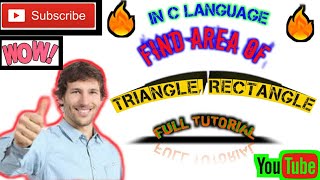 In c programming how to find area of circle, Rectangle, Triangle,any shape and full tutorial