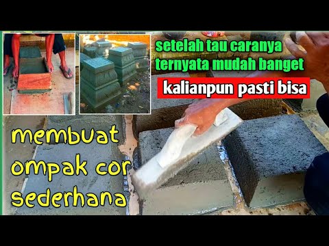 cara mudah membuat ompak rumah, ceker ayam tiang rumah kayu