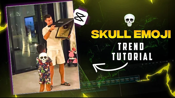 how to make skull edit on capcut | skull emoji edit tutorial | capcut trending skull emoji edit