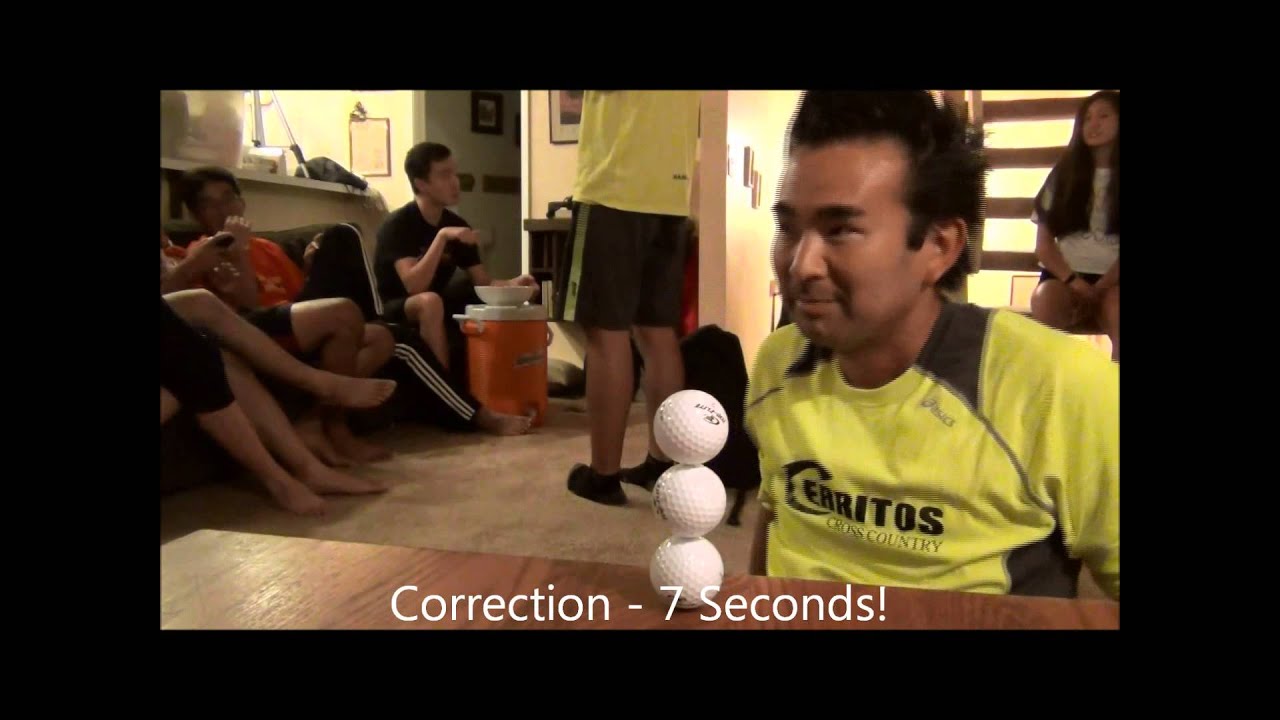 Golf Ball Stacking YouTube