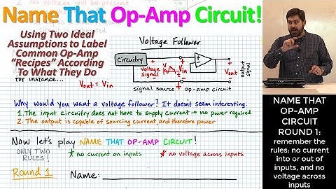 Name That Op-Amp Circuit! (Ep.1) Applying Ideal Rules to Analyze & Label Common OpAmp-Based Circuits