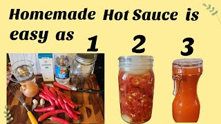 How to Make Easy Homemade Hot Sauce 🔥  | Step by Step | #howto #tutorial #hotsauce #homecook