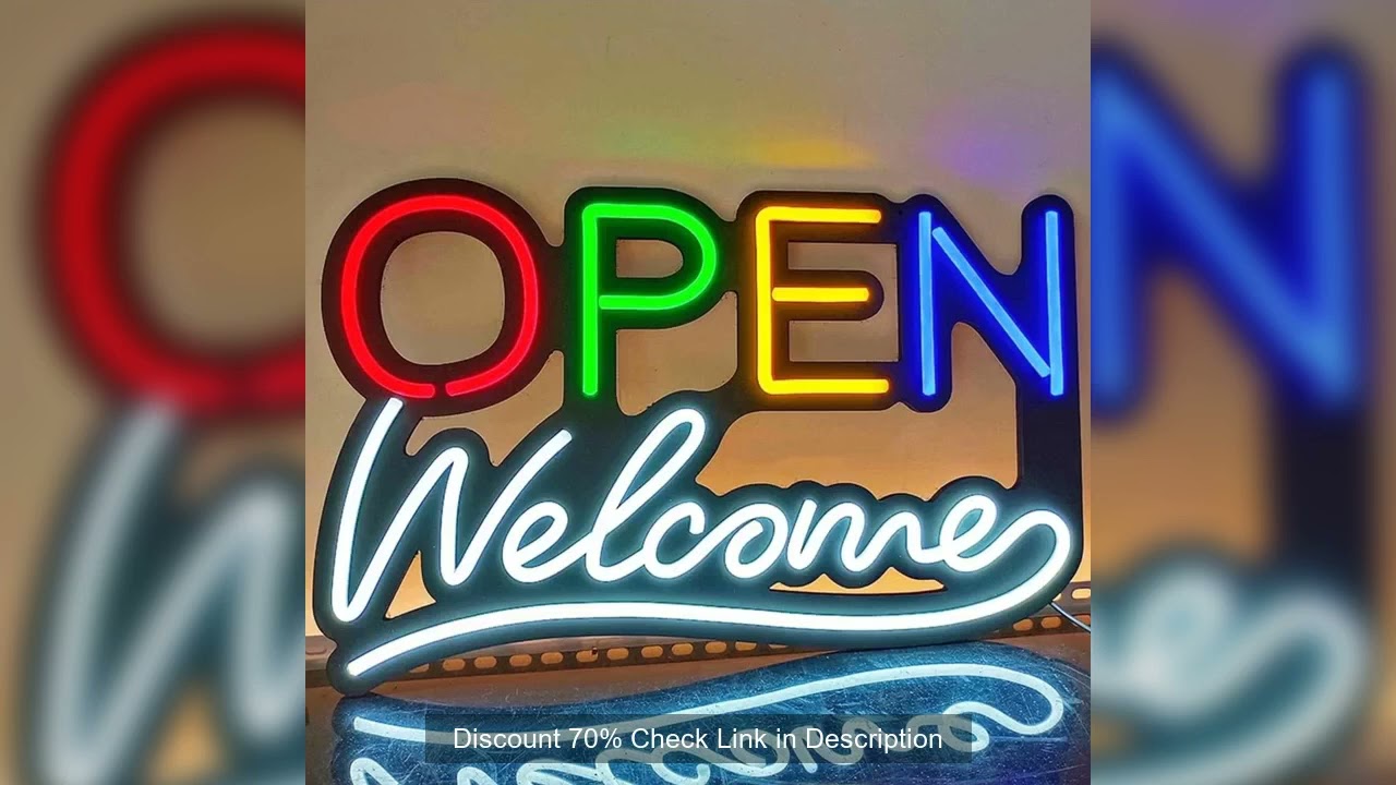 Open Neon Sign Wall Mounted Neon Lights for Bedroom LED Business Signs Office Man Beer Club Bar Chri