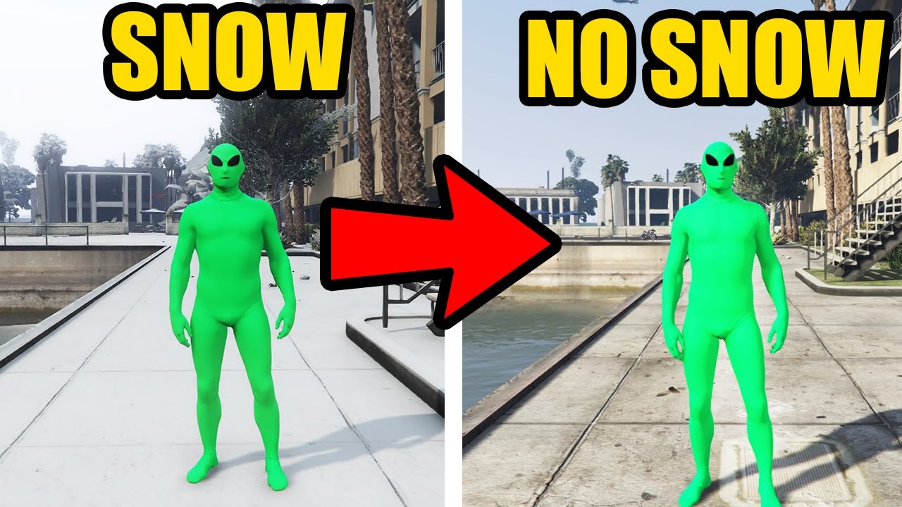 Gta Online - How To Get Rid Of The Snow In Gta 5