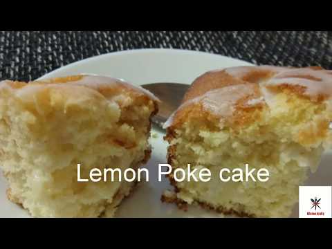 Lemon Poke cake | Poke cake