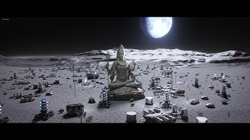 Lord Shiva on Moon – Unreal Engine 5 & Blender Cinematic Animation